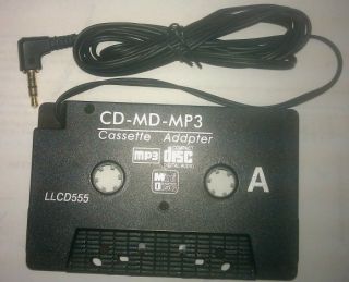 car cassette adapter for mp3 ipod iphone zune cd players