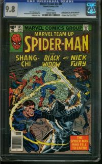 Marvel Team Up 85 CGC 9 8 White Pages Spider Man Nick Fury