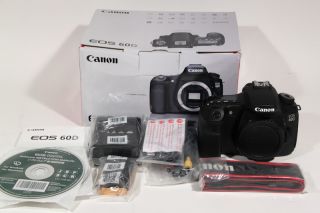 New Canon EOS 60D 18 0 MP Digital SLR Camera Body Only