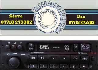 Vauxhall Philips CCR600 Cassette Radio in Car Audio Player
