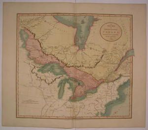 Upper & Lower Canada w/ Great Lakes 1807 Cary antique folio engraved 