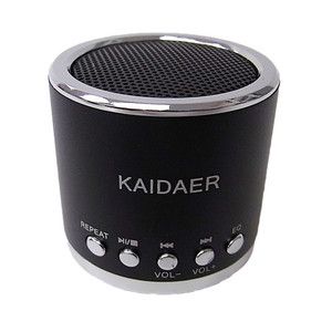   MN01 Mini Speaker TF card  Radio player speakers KAIDAER MN01 Black