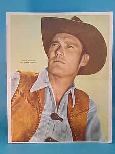 Chuck Connors The Rifleman Western Canal TV Color Poster 8x11 