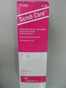 Cardinal Health Scrub Care 4453A Dry Surgical Scrub Brush Sponge Qty 
