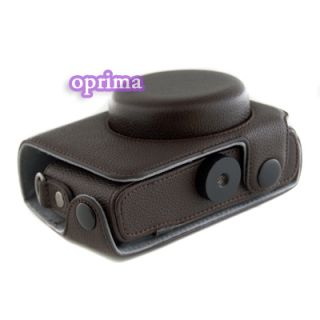 Leather Case Bag for OM Olympus XZ 1 XZ1 Camera Brown
