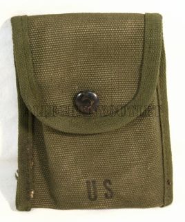 US MILITARY CANVAS VIETNAM FIRST AID COMPASS M1956 Pouch Case w/ Alice 