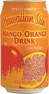 Hawaiian Sun Mango Orange Fruit Juice Drink 18 Cans