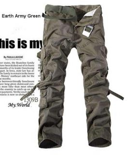   Army Cargo Camo Combat Work Pants Trousers 28 38 MF3609