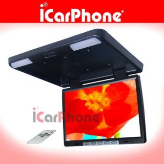 15.4 Car TV LCD MONITOR Flip down monitor with TV tuner IR 