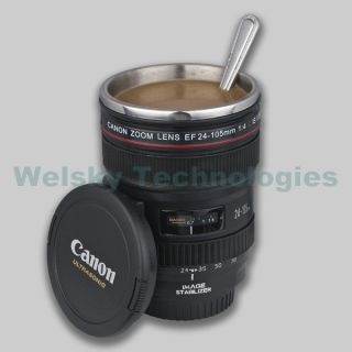Canon Camera lens cup / mug 24 105mm f/4L USM With Stainless steel 