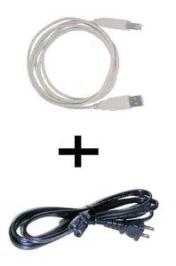   Plus White USB Cable for Canon PIXMA MP250 270 450 460 Printers