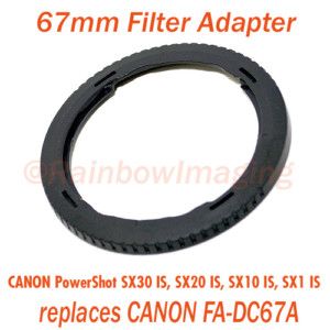 Canon PowerShot SX30 Is 67mm Filter Adapter as FA DC67A