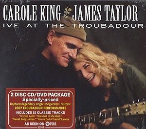 Carole King James Taylor Live at the Troubadour 2 Disk CD DVD Package 