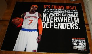 Carmelo Anthony 7 NY Knicks 5ft MSG Subway Poster 2012