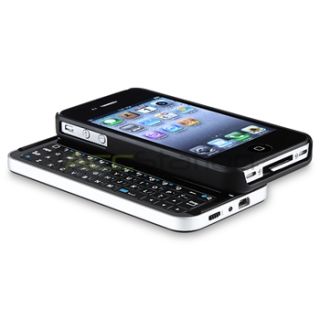 Sliding Bluetooth Keyboard Hardsh¿Ell Case for iPhone 4 Black 
