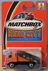 ctd Matchbox 2003 04 Hero City #016 Car Carrier org/grey/blk