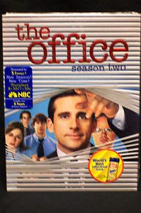STEVE CARELL THE OFFICE SEASON TWO 4 DISC DVD SET 6 HRS BONUS FEATURES 
