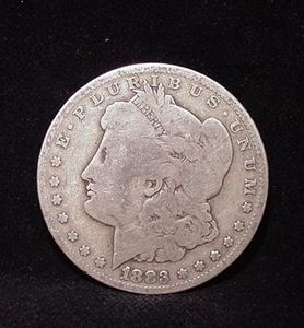 Carson City 1883 CC Morgan Silver Dollar Average CIRCULATED Coin