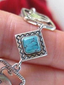   Sterling & Turquoise Horse Bracelet Carolyn Pollack Relios