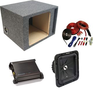Kicker Car Stereo Single 10 S10L3 L3 Square Ported Speaker Sub Box 