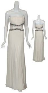 Romantic Carlos Miele Silk Strapless Evening Gown Dress $5990 42 8 New 