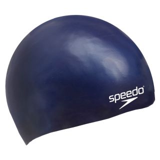 Navy Blue Speedo Adult Silicone Moulded Swimming Swim Cap