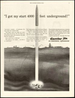 1944 Print Ad Carrier Air Conditioning I got My Start 4000 Feet 
