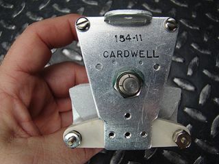 Cardwell 154 11 1 Variable Air Capacitor 9 38 pF @ 4kv UNUSED