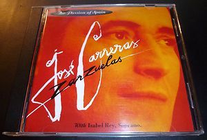 Jose Carreras Zarzuelas Passion of Spain CD Isabel Rey 1994 Erato 