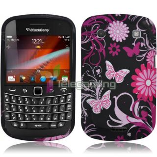 Black Gel Silicone Cover Case Car Charger LCD for Blackberry Bold 9900 