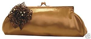 Carlo Fellini Bronze Lucia Wedding Evening Handbag