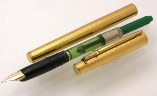 This Caran DAche fountain pen has a classic diamond point design in a 