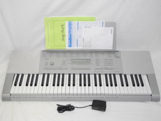 casio lk280 61 lighted key touch sensitive digital piano keyboard w a 