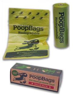 Biodegradable Dog Pickup Poop Bags   1 Dispenser Roll (300 