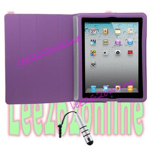    Magnetic Smart Case For The New iPad 3 3rd Generation Stylus Silver