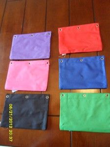Pencil Pouch 3 Three Ring Zipper Binder Case Mesh New with Tag Lot 