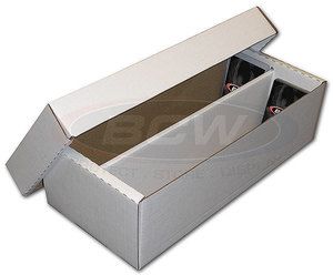 BCW 1600 count Storage Cardboard Shoe Box Great for sports and gaming 