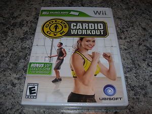 SEALED Wii Golds Gym Cardio Workout Balance Board Compatible Ubisoft 