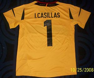 Casillas Spain Goal Keeper Jersey Size Small Adult