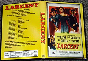 Larceny DVD John Payne Joan Caulfield