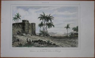 1847 Print Castle of Sultan of Aden Lahij Yemen 41
