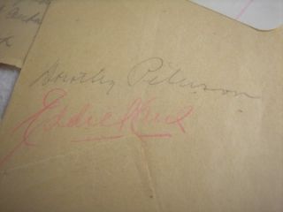  Hollywood Autographs Durante Carradine Jolson Durbin Original
