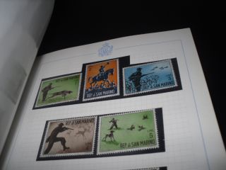 San Marino Mint Stamps Collection in Album