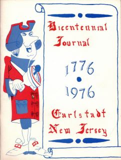 RARE 1976 1ST ED. HISTORY CARLSTADT NJ NEW JERSEY