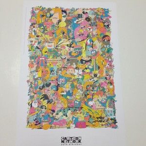 CARTOON NETWORK 20th Birthday LIMITED EDITION POSTER SDCC 2012 COMIC 
