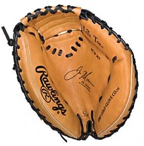   Little League Joe Mauer Catchers Baseball Glove 33 1 2 Ages 9 15 Mitt