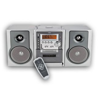 New Home Audio CD Player Stereo w Cassette Recorder