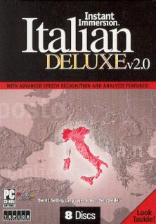 Learn to Speak Italian Language Learning Software 8 CDs