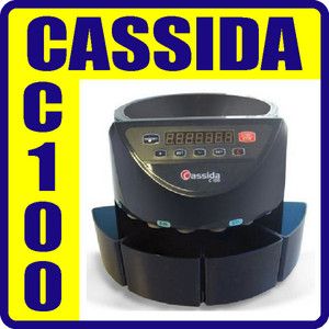 Cassida C100 Commercial Coin Counter Coin Sorter New