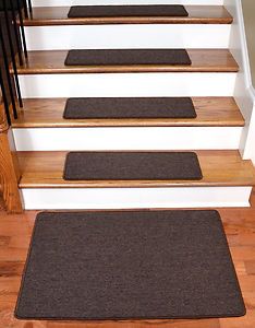 Dean DIY Carpet Stair Treads w Landing Mat Dark Brown 13 Choose Your 